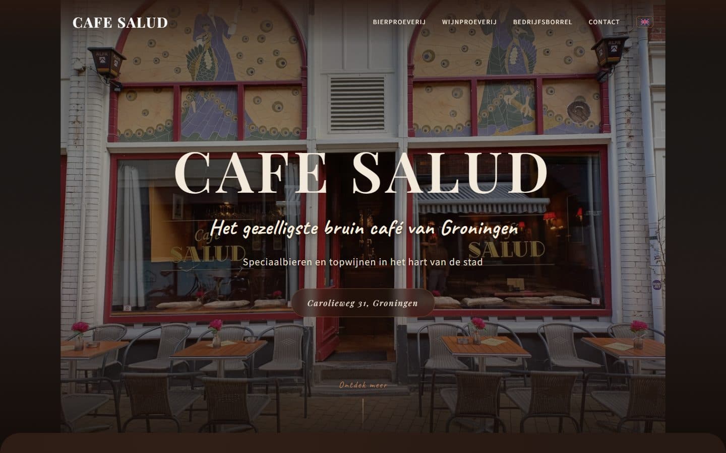 Sitio web de Café Salud, hecho por YAST Digital